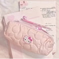 thumbnail image 2 of Sanrio bolsa de lápices de Hello Kitty, estuche de bolígrafo de gran capacidad, bolsa de cosméticos de gato Kt lindo, suministros para estudiantes, regalos de papelería para niñas, 2 of 3