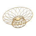 thumbnail image 3 of Baoblaze Fruit Basket Wrought Iron Fruit Stand Large Capacity Fruit Vegetable Holder Storage Basket for Kitchen Restaurant Bread Snack Gold M, 3 of 8