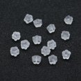 thumbnail image 2 of Eco-Friendly Plastic Ear Nuts Earring Backs Flower Clear 4x4x2.5mm Hole: 0.5mm 9500pcs/bag, 2 of 2