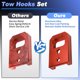 thumbnail image 5 of Ganchos de remolque delanteros para Toyota Tacoma 2024-2026, 4Runner 2025-2026, Land Cruiser 250 2024-2025, aleación de aluminio, remolque de emergencia, 5 of 7