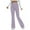 Light Violet, variant on Ribbed Pants for Women, Audhol Women's Elastic Slim Fit Pants Sports Leisure Solid Color Brushed Strip Pocket Casual Pants Knit Pants for Women Black L