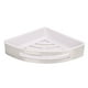 thumbnail image 2 of Estante esquinero para baño, marco de acero inoxidable resistente plateado, soporte ABS, estante esquinero para RV, 2 of 12