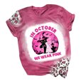 thumbnail image 1 of Mujeres Casual manga corta Halloween mama conciencia impresión O-cuello suelta camiseta blusa Tops Fridja  gope4073, 1 of 4