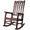 Brown, variant on IVV Oversized Fir Wood Porch Rocker Chair with Tall Back and Wide Seat, All Weather Slatted Rocker for Backyard, Garden, 330 lbs Support, Light Gray