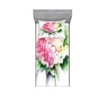 thumbnail image 2 of Ambesonne Floral Fitted Sheet & Pillow Sham Set, Hydrangea Flower Bouquet, Full, Forest Green Yellow Pink, 2 of 3