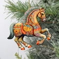 thumbnail image 5 of Carousel Horse Wooden Ornaments by G. Debrekht - Christmas Decor - 8100193-3, 5 of 8