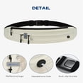 thumbnail image 5 of WATERFLY Unisex Adjustable Non-Slip Jogging Exercise Fitness Nylon Running Waist Belt,Beige, 5 of 7