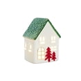 thumbnail image 7 of Christmas Village Ceramic Snow House with Glowing Light, Festive Holiday Decor for Shelf and Desk, Winter Wonderland Decorations for Tabletop, 7 of 7