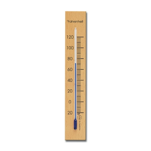 Wall Thermometer 6.75 inch Beechwood Natural Finish