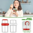 thumbnail image 6 of Students New Cereal And Milk On The Go Container With Topping Breakfast On The Go Cups Reusable Oats Jars Cereal Cup Yoghurt Pots Overnight Oats Container RED, 6 of 8