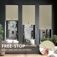 thumbnail image 4 of BERISSA Cordless Blackout No Drill No Tools Cellular Shades, Pull Down Window Blinds,Beige,43" W x 80" H, 4 of 8