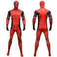thumbnail image 4 of Disfraz de Deadpool para niños y adultos, disfraz de superhéroe con máscara, mono, vestido de fiesta, 4 of 5