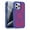 Blue+Rose, variant on ELEHOLD for iPhone 13 Pro Max Magnetic Translucent Clear Case with HD Tempered Glass Screen Protector Hybrid PC TPU Shockproof Bumper Compatible with Mag Safe Drop-Protection Cover,Purple Clear