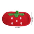 thumbnail image 3 of Bolsa para lápices con diseño de frutas creativas B, bolsa para lápices con diseño de frutas creativas, bolsa de arte formal cuadrada larga con estampado de felpa súper suave, estuche para lápices, 3 of 4