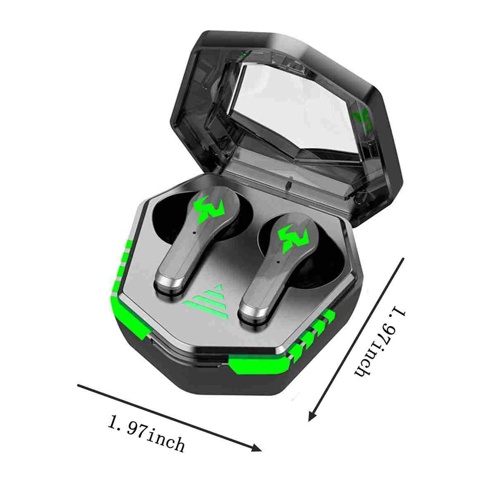 Under $10 Wireless Earbuds Bluetooth In Ear Light-Weight Headphones Built-In Microphone Immersive Premium Sound With Charging Case Black