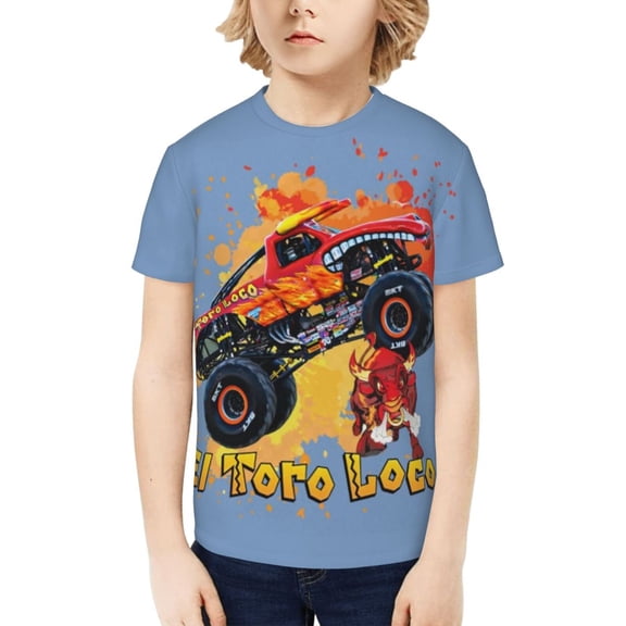 El Toro Loco Trucks Youth T-shirt Short Sleeve Graphic Tops Breathable Shirt Tees