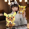 thumbnail image 2 of Kawaii Pokemon Doll Pikachu With Eevee Clothes Plush Toy Cute Stuffed Anime Eevee Plushies Christmas Gift For Child Kids yaoshenbao LED, 2 of 2