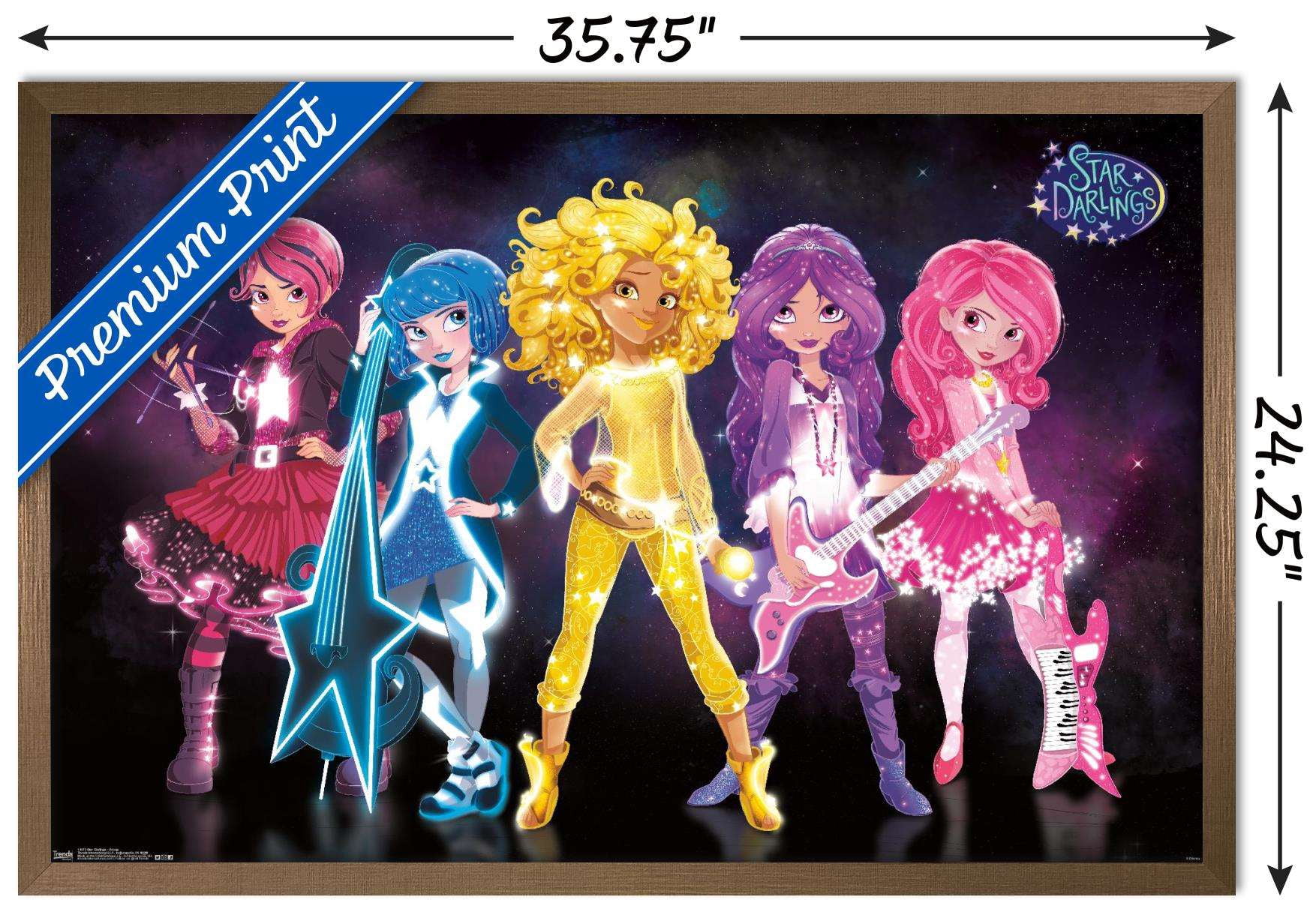 Disney Star Darlings - Group Wall Poster, 22.375" x 34", Framed