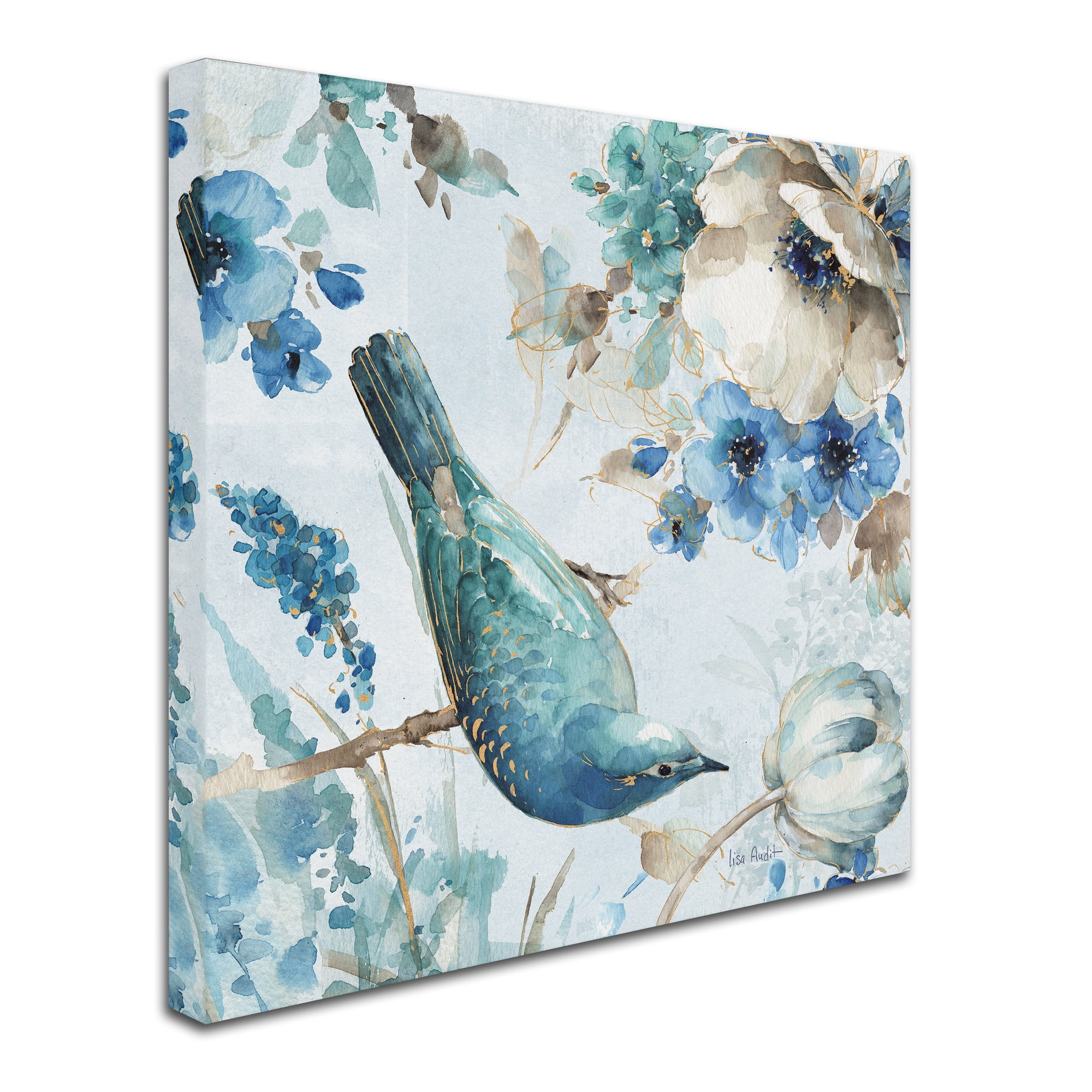 Trademark Fine Art "Indigold II" Canvas Art by Lisa Audit