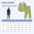 thumbnail image 4 of Fotbe Lemon1 Pattern Long Sleeve Pajama Set for Men,Sleepwear Set,2-piece Loungewear Set,Soft PJs Comfy Nightwear with Pockets-Small, 4 of 7
