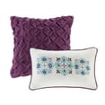 thumbnail image 4 of Full/Queen Reversible Quilt Set with Throw Pillows,Purple Cotton Household Supplies Décor Bedding Bedding Sets, 4 of 11