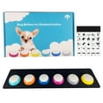 thumbnail image 1 of Botón De Grabación Para Perros, 6 Botones Para Comunicación, Zumbador De Entrenamiento Para Mascotas, Juego De Botones Para Hablar Con Alfombrillas Antideslizantes Y Pegatinas, 1 of 8