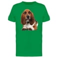 thumbnail image 1 of Cute Basset Hound Lying Down Tee Men's -Image by Shutterstock, 1 of 2