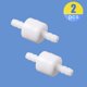 thumbnail image 2 of Quickun 1/4"" Manguera de púas válvula de retención en línea unidireccional sin retorno resistencia al ozono PVDF plástico unidireccional combustible aceite agua bomba de gas válvula de retención de a, 2 of 5