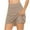 Khaki, variant on Uaswgudfs Women's High-Waisted A-Line Casual Shorts - 8-10" Inseam Stretchy Summer Shorts for Daily Wear & Lightweight Breezy Comfort Khaki L