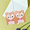 thumbnail image 1 of GOOHOCHY 100Pcs Paper Thank You Cards Cute Cartoon Design Expressive Writing Space For Baby Showers, 1 of 6