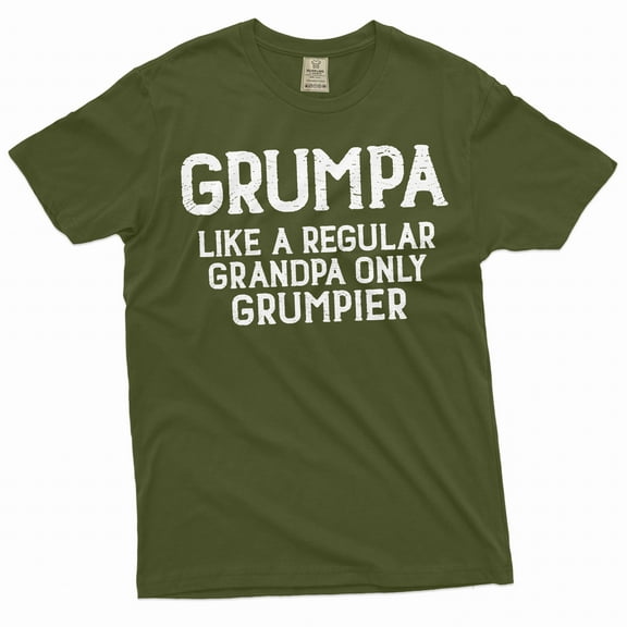 Men's Grumpa T-shirt Grandfather gift papa dad grandpa shirt pops birthday anniversary shirt