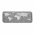 thumbnail image 1 of Wanderlust Computer Mouse Pad, World Map on Old Brick Wall Construction Grunge Antique Stained Abstract, Rectangle Non-Slip Rubber Mousepad Large, 31" x 12" Gaming Size, Pale Grey White, by Ambesonne, 1 of 2