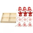 thumbnail image 2 of Wooden Cute Christmas Decoration, Tree Hanging Pendant, Mini For Home Decor Arts And Crafts Gift Christmas Decoration, 2 of 8