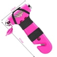thumbnail image 3 of 2-Pack 3-in-1 Emergency Car Escape Tool - Window Breaker, Seatbelt Cutter with Reflective Strips, Vehicle Safety Device, 3 of 7