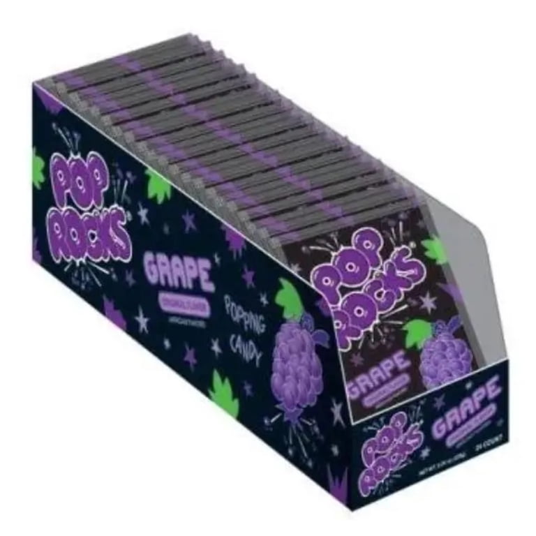 Pop Rocks Grape Popping Candy, 24 Count (01219) - Walmart.com
