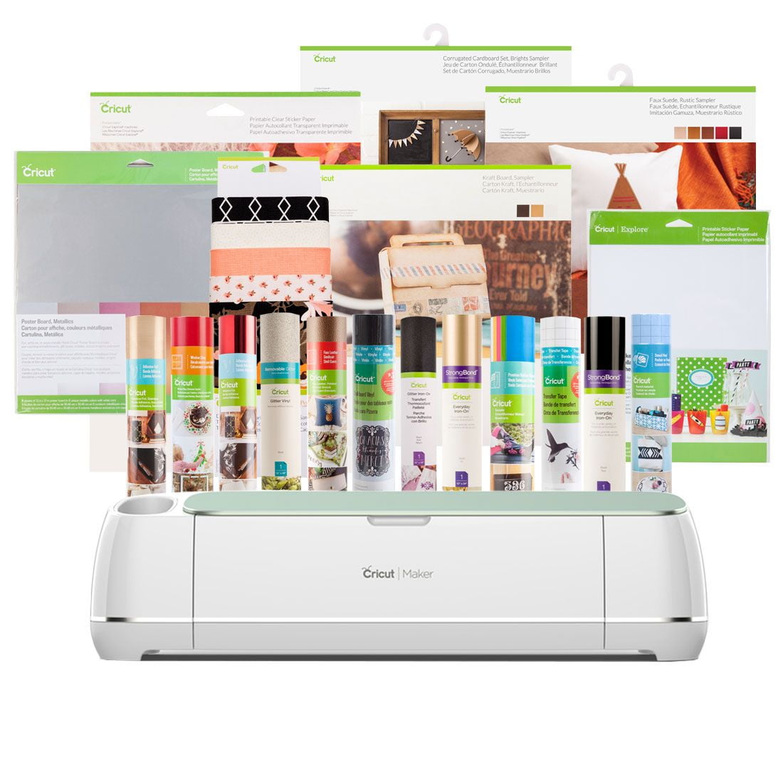 Cricut maker everything materials bundle mint walmart
