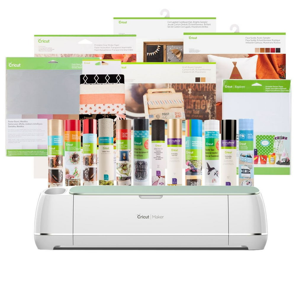 Cricut Maker + Everything Materials Bundle Mint