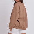 thumbnail image 3 of Resicozy Oversized Sweatshirt for Women Crewneck Sweaters Casual Tops Comfy Fall Fashion Sweatshirt Winter Clothes 2026 Camel 2XL, 3 of 6