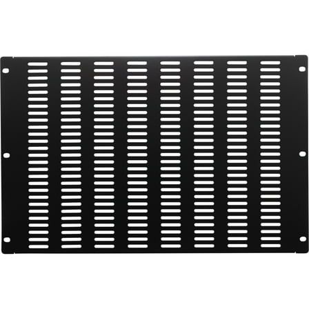 NavePoint 7U Blanking Panel, Slotted, Flanged, 19 inch Wide Network Server Rack or Server Cabinet, Filler Panel, Steel,  Hardware Included