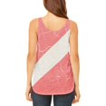 thumbnail image 2 of Diver Down Distressed Weathered Flag Juniors Flowy Side Slit Tank Top Multi SM, 2 of 2