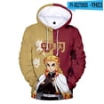 thumbnail image 3 of Sudadera con capucha con estampado 3D de Demon Slayer para hombre, ropa deportiva para exteriores y acampada, sudadera informal con capucha para hombre, 3 of 5