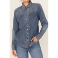 thumbnail image 3 of Idyllwind Women's Huckleberry Medium Wash Long Sleeve Snap Western Shirt - IWFA24W64-MDW   US, 3 of 4