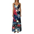 thumbnail image 3 of Hvot&aat 4th of July Dress for Women Stars Stripes Printed Independence Day Sleeveless Maxi Dress Casual Long Dresses, 3 of 6
