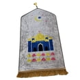thumbnail image 3 of simhoa Prayer Mat Floor Carpet Decoration Portable Floor Rug Soft Prayer Carpet Mat White, 3 of 7
