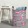 thumbnail image 5 of Picia Flamingos Large Laundry Basket, Waterproof, Freestanding Laundry Hamper, Collapsible Tall Clothes Hamper with Extended Handles-Medium, 5 of 8