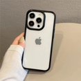 thumbnail image 1 of Transparent Candy Color Bumper Phone Case For iPhone 15 14 13 Mini 12 11 Pro Max XR XS X 7 8 Plus SE3 Soft Shockproof Back Cover, 1 of 7