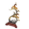 thumbnail image 2 of Estatua de reno, escultura de alce, estatua de animal artesanal, estatua de ciervo alce moderna, figuras de ciervo para mesa de noche de escritorio de Estilo A, 2 of 8