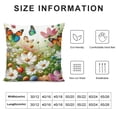 thumbnail image 5 of Shiartex Spring Pillow Covers 18x18, Outdoor Floral Pillow Case, Farmhouse Flower with Dragonfly Print Cushion Case Cushion Covers for Spring Summer Decoration, 5 of 5