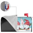 thumbnail image 6 of Farm Cute Gnome Mailbox Cover Magnetic, Christmas Winter Snow Scene Mailbox Cover Standard Size 18" X 21" Wraps Post Letter Box Decor for Garden Yard Home Decor (Gnome in Striped Hat, 6 of 6