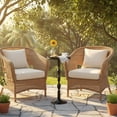thumbnail image 4 of Small Round Drink Table,Pedestal Tables,Small Round Side Table for Narrow Spaces,End Table for Living Room, Bedroom, Bathroom,Balcony, 4 of 9